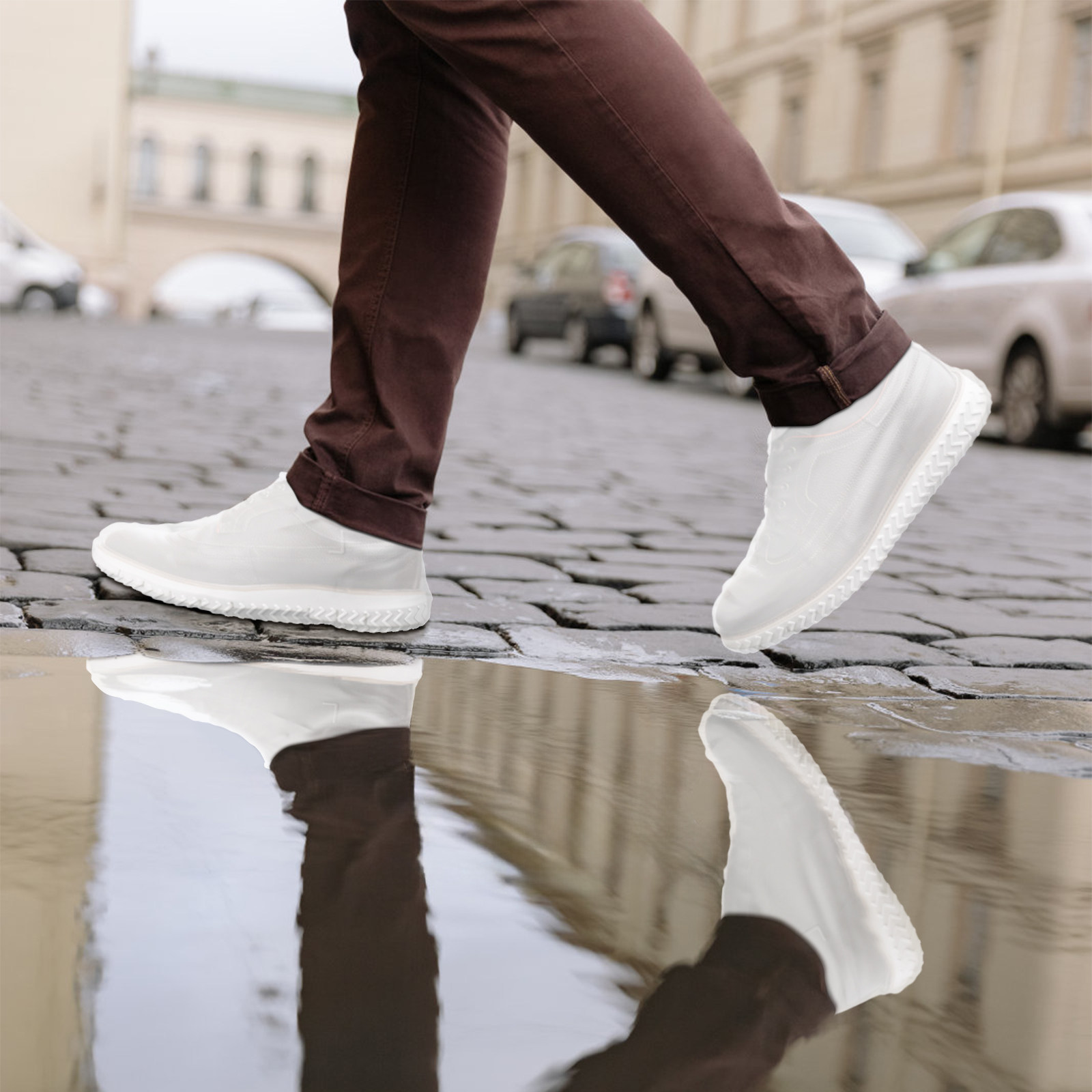 2 Pairs White L Size Waterproo - Sneaker Protector review and price
