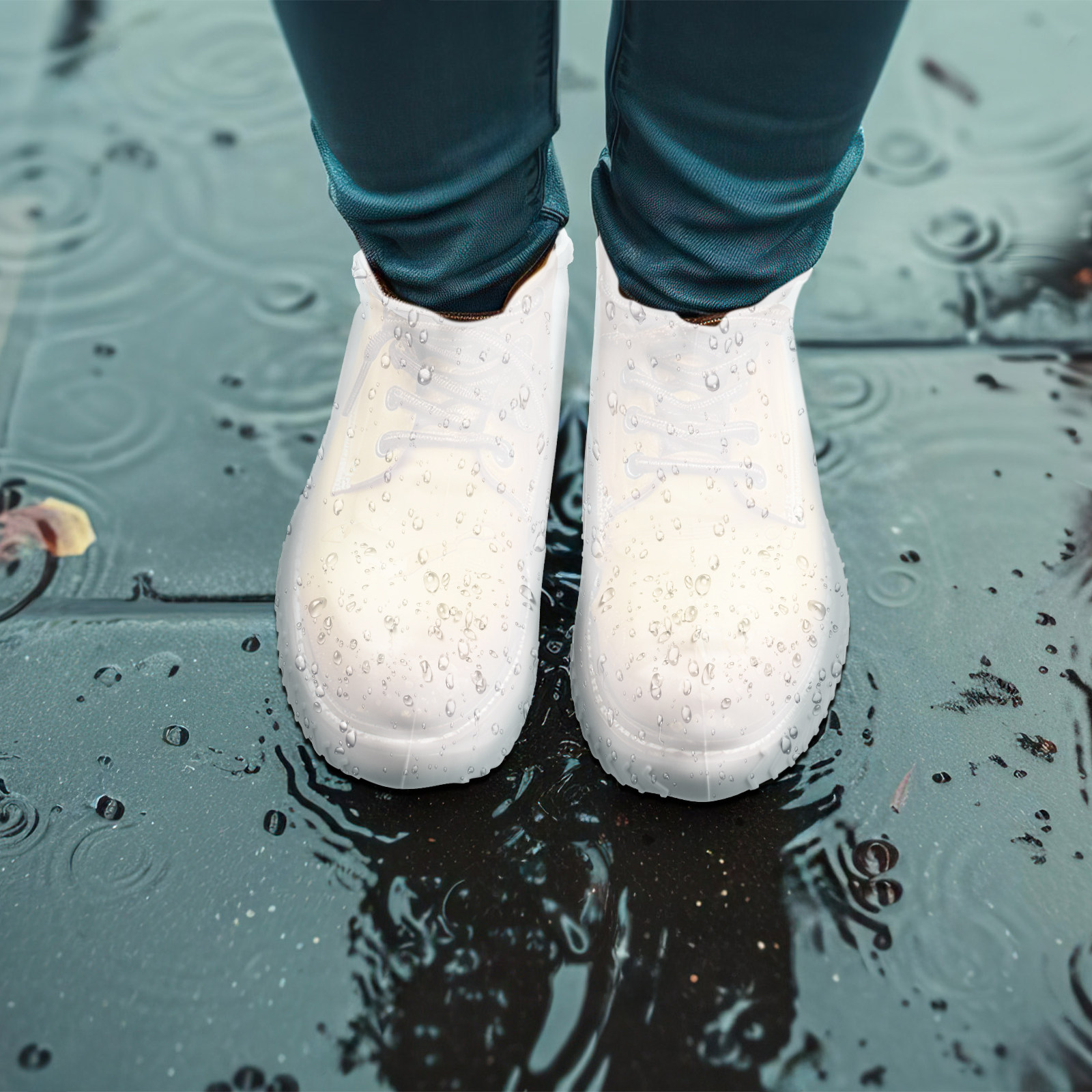 2 Pairs White L Size Waterproo - Sneaker Protector review and price